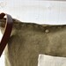 Eco friendly Cross body bag / Messenger bag / Laptop bag tote moss green-MADE TO ORDER