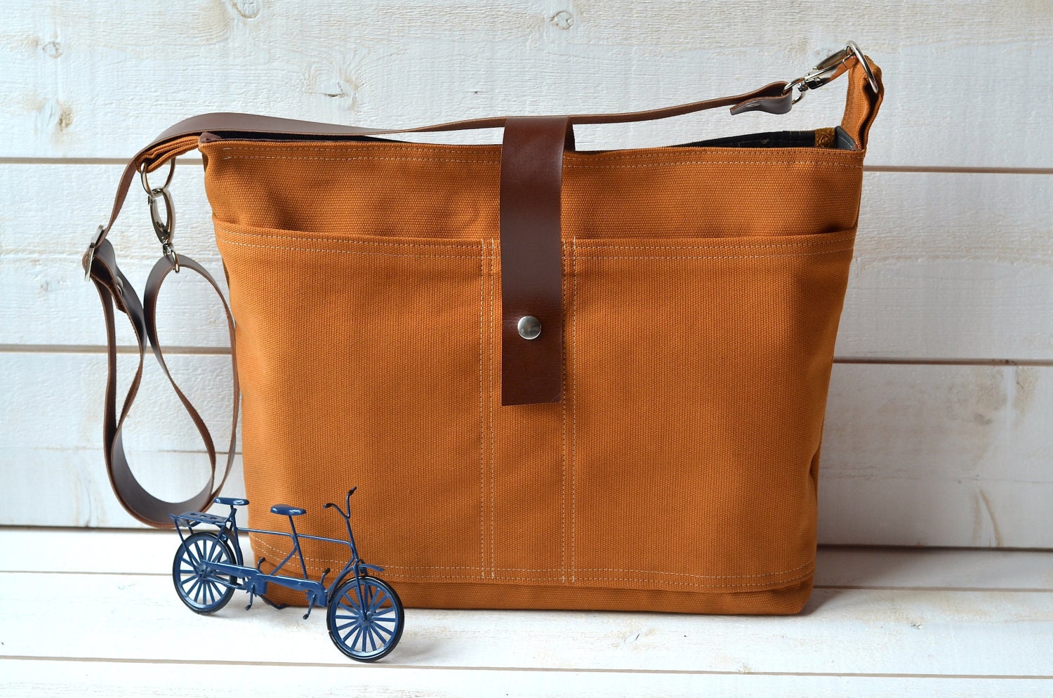 CINNAMON BROWN  Messenger bag 2  / Laptop Bag / Diaper Bag / Travel Bag / Cross body Bag Fall Fashion