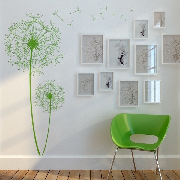 Big Dandelions Wall Decal Sticker