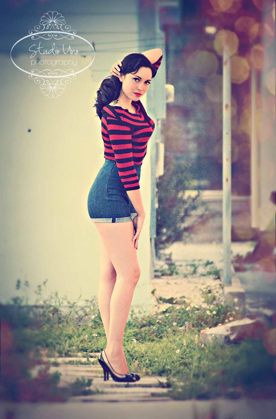 High Waisted Denim Shorts