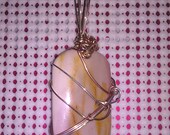caramel on cream with lavender pendant