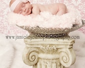 Cecelia pink satin and chiffon rosette fascinator feathers rhinestones