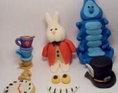 Alice in Wonderland Character Set- Cupcake Toppers Il_170x135
