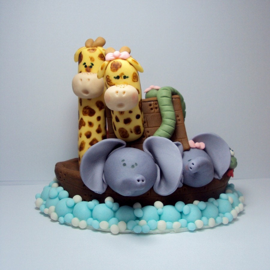 3D Noah's Ark Cake Topper for Birthdays, Baby Showers, and More Il_570xn