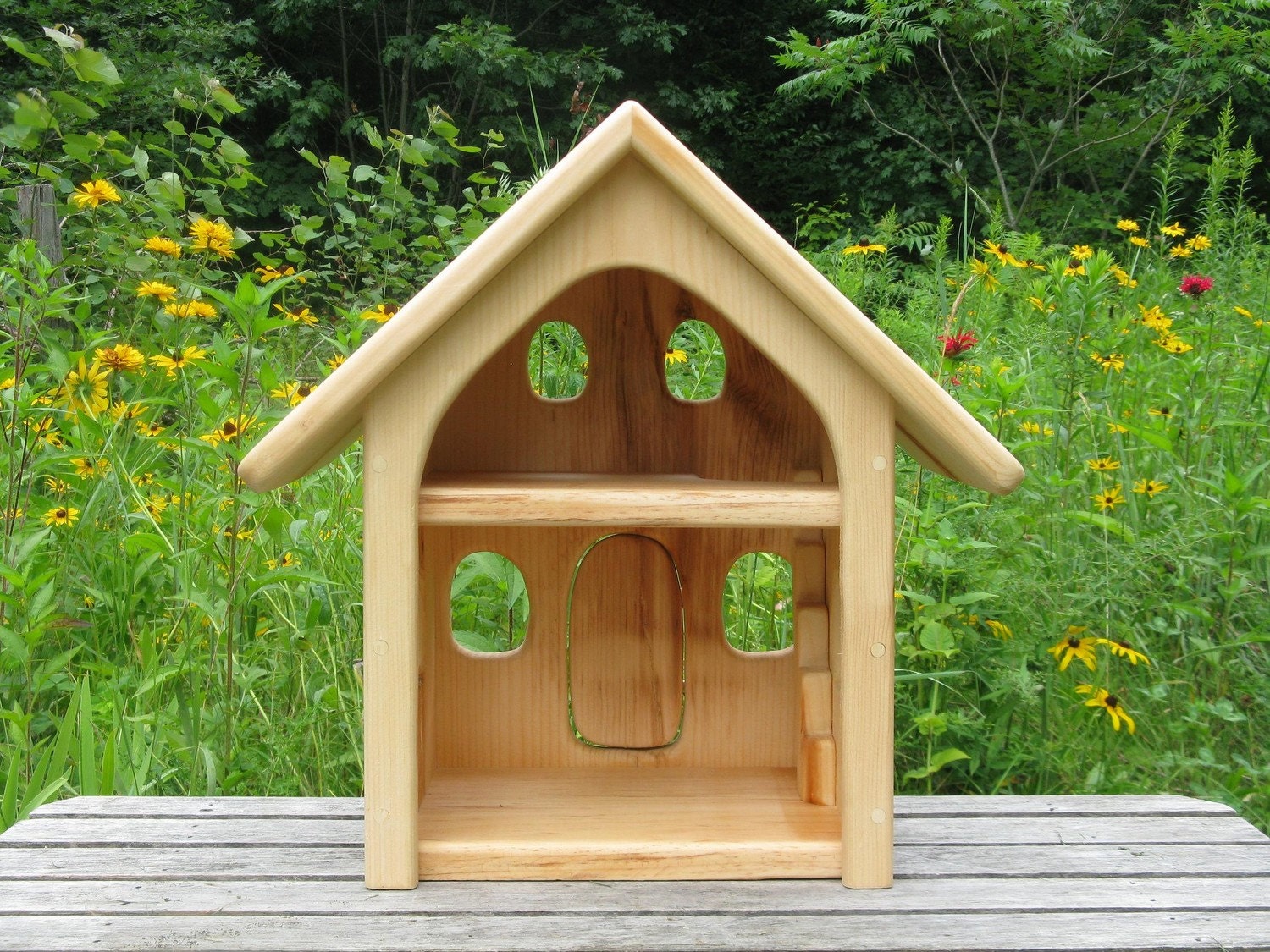 Small Wooden Dollhouse