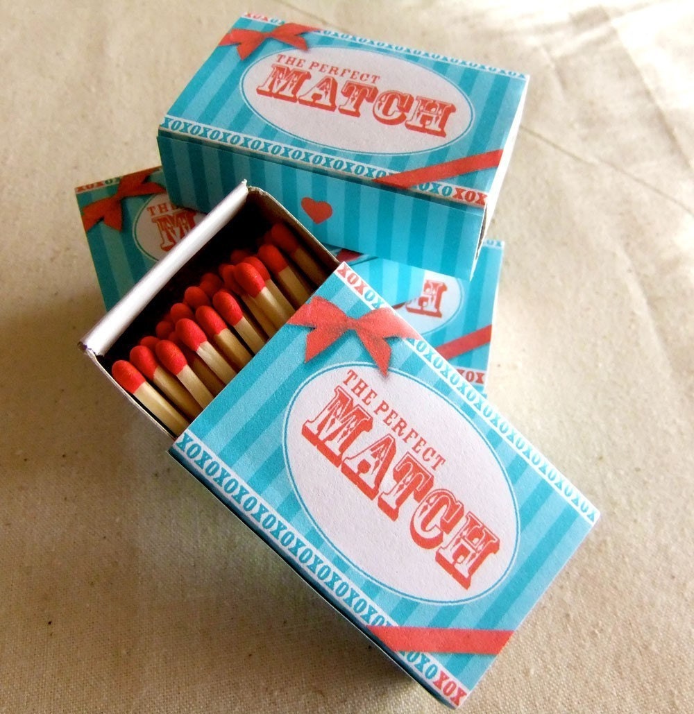 DIY Perfect Match Matchbox Cover Template (PDF)