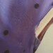 Reserved Until Monday Vintage 50s Vixen Luminous Purple Hue Cocktail Party Dress with Embossed Black Velvet and Rhinestones