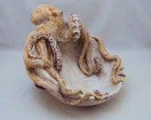 Ceramic Octopus Bowl by Shayne Greco Beautiful Mediterranean Pottery - shaynegreco