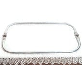 16 x 4.5 Inch Carpet BagTubular Spring Loaded Aluminum Rectangular Purse Frame FREE U.S. Shipping