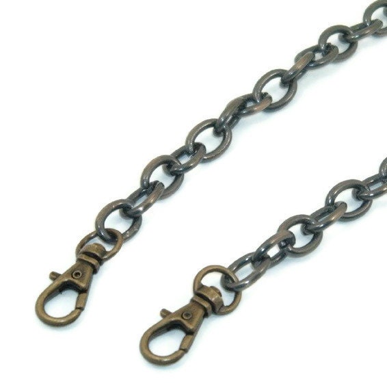 24 Inch Antique Brass Oval Link Purse Chain  FREE US SHIPPING
