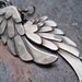 silver wings pendant, petite: black bird singing in the dead of night