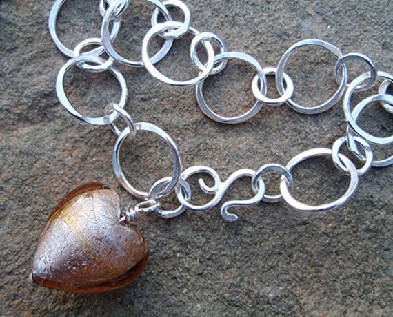 modern classic heart bracelet