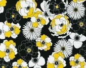 Robert Kaufman's Night and Day 3 Floral Scatter in Summer - 24" END OF BOLT piece