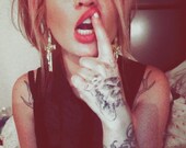 Hallowed Be Thy Name Crucifix Earrings