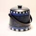Painted Wood Canister with Lid Treats Vintage Farmhouse Cottage Chic