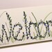 Painted Cottage Welcome Wood Sign White with Wildflowers