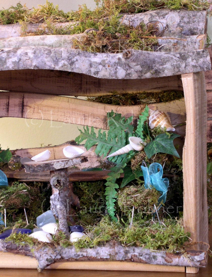 Woodland Fairy House Handmade Custom Beach Cafe Fairy Furniture