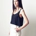 Tencel Cropped Tank (S) Black