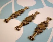 3 - Beautifully Ornate Brass Detail Bars - Borders - Decorative Edges