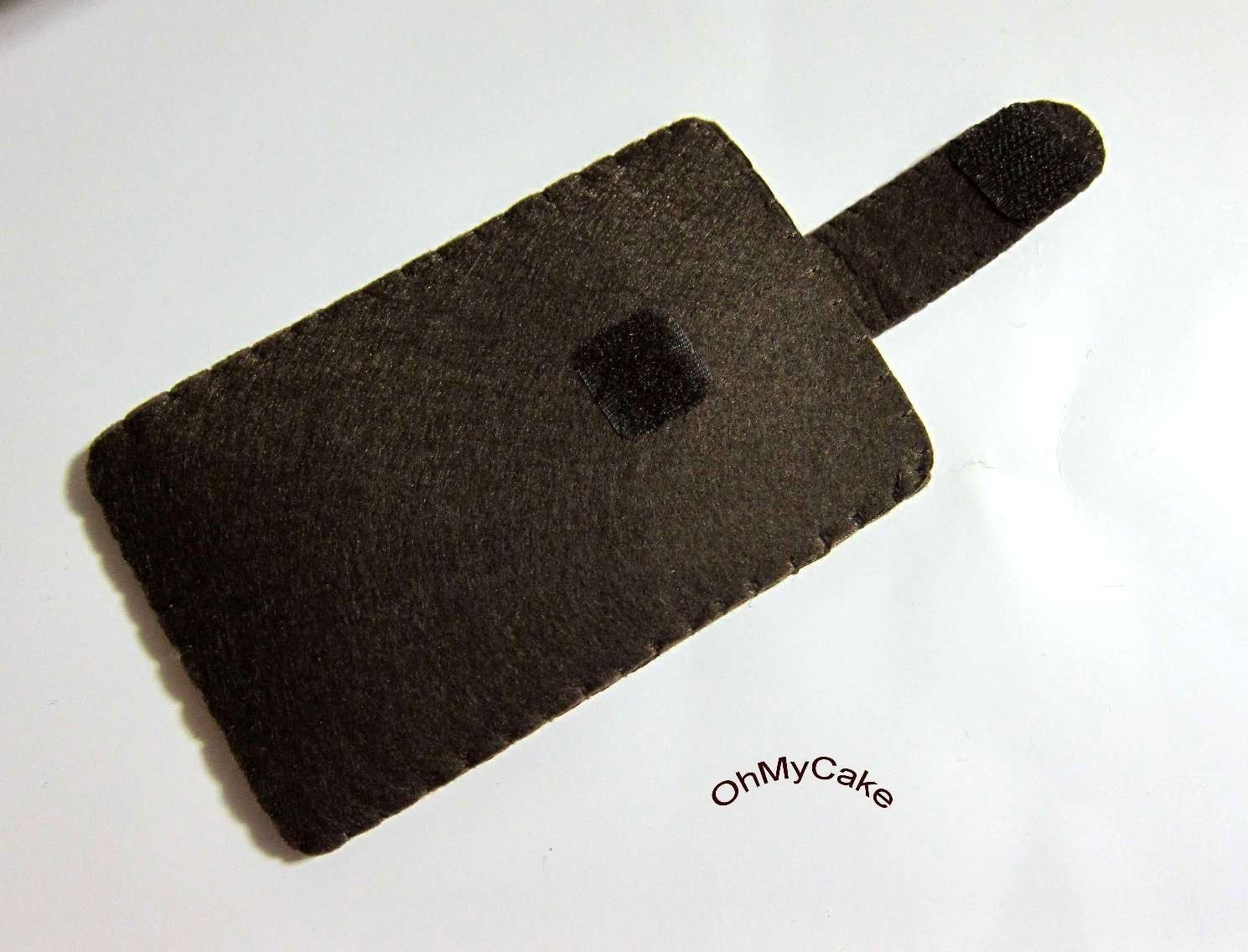 iPhone Case - Cell Phone Case - iPhone 4 Case - iPod Case - iPod Touch Case - Handmade iPhone Felt Case - "Chocolate Owl " Design