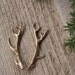 Antler Stag Hair Clips Bobby Pins in Golden Bronze by Woodland Belle