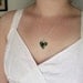 Succulent Garden Necklace - Heart Shaped Silver Pendant