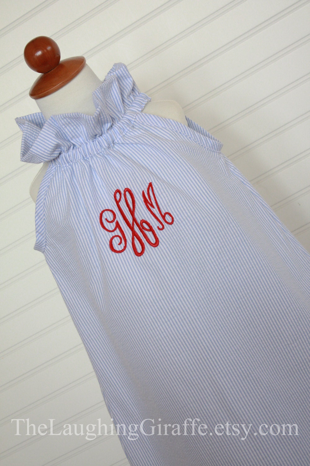The Jane...Girls Monogrammed Dress, Seersucker Dress