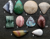 Designer Stone Cabochons- Choose Your Stone Sterling Silver Ring or Pendant