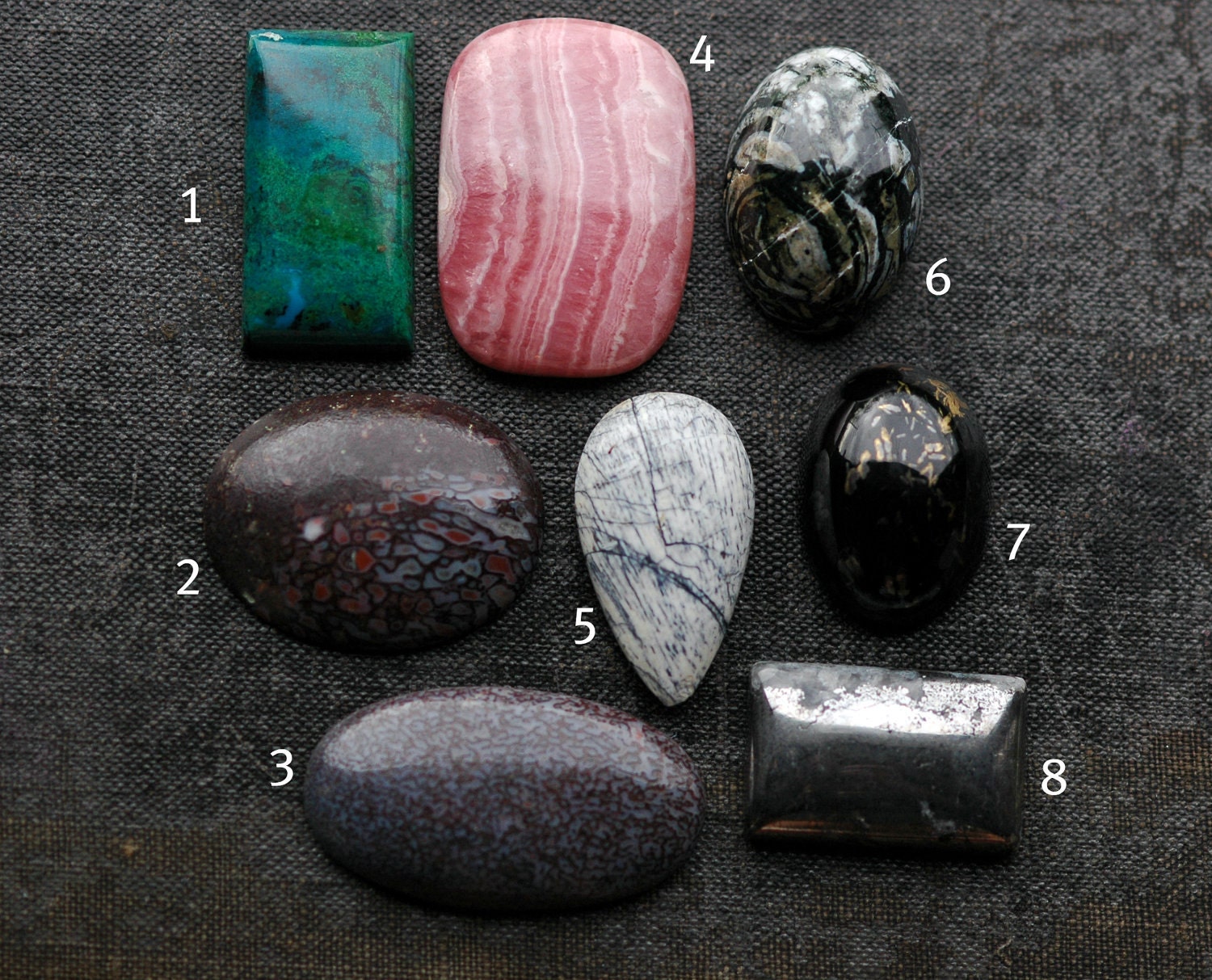 Designer Stone Cabochons- Choose Your Stone Sterling Silver Ring or Pendant