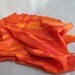 FIERY LAVA felted thin wool scarf wrap shawl merino felt multicolor fiber woman women womens scarves