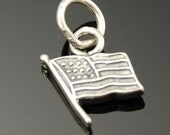 Sterling Silver US Flag Charm