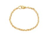 heartlines in all gold // dainty bracelet with mini geometric gold plated beads