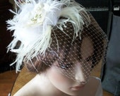 Brides ivory cream headpiece