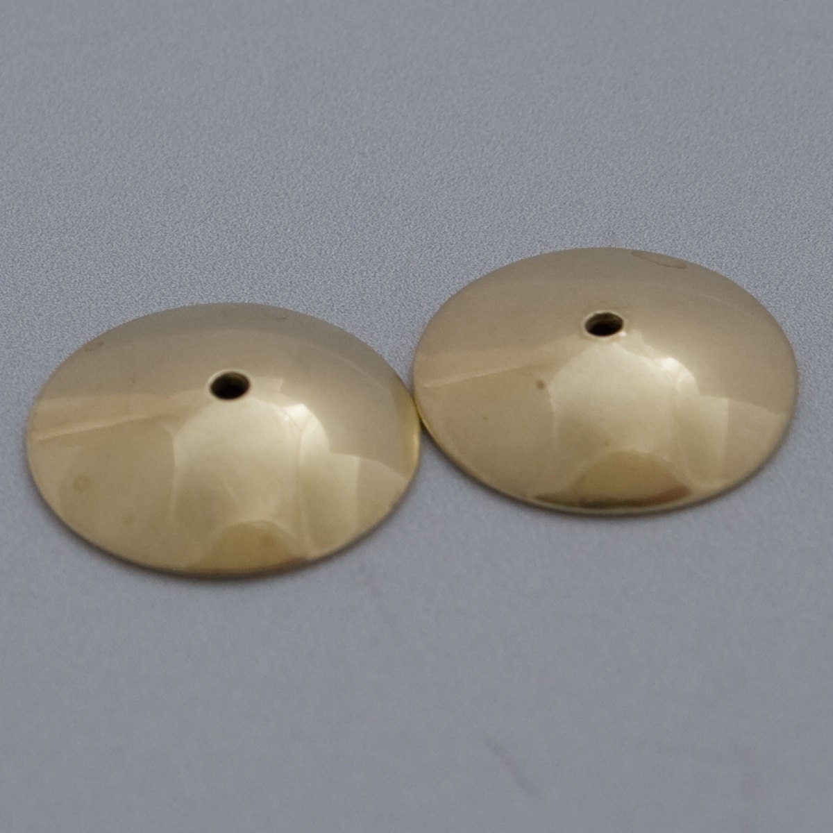 Handmade Brass Bead Cap, 12mm, 1 Pair (2 Caps), SRA