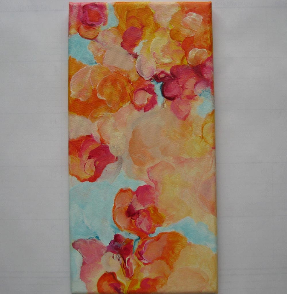Original Acrylic Abstract Art Modern Contemporary Painting. Garden112