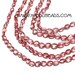 Mystic TOPAZ FACET PINK  oval beads 8x6mm 7inch strand 32 carat