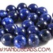 RESERVED  for dmlbuzz 3 strands Lapis Lazuli round beads Bright Blue 8mm 15 inch strand