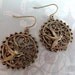 Birds in Flight Earrings. Gold plated Ear wires.