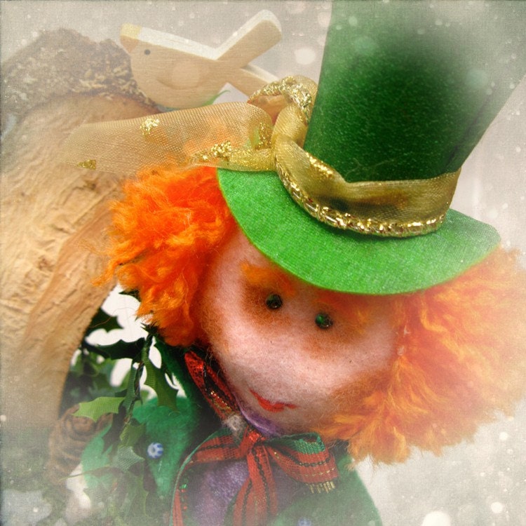 OOAK dolls Alice in Wonderland and friends - unique soft sculpture ornament for decoration or multicolored cake topper