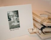 Vintage Photo Here Comes the Bride Note Cards
