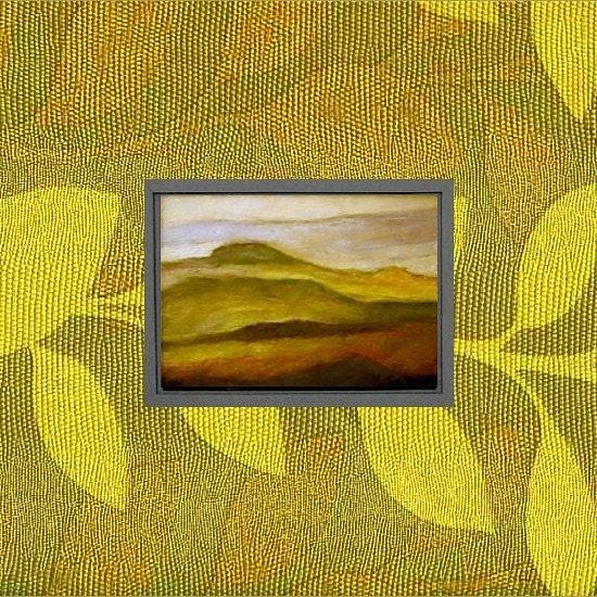 HOLIDAY SAVINGS Original Landscape Oil Painting Tuscan Gold Italy Sunset - Handcrafted Frame by Will Wieber