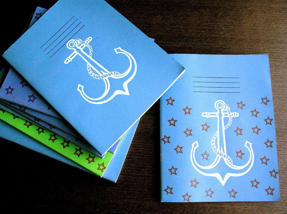 Screen printed exercise book