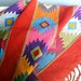 Vintage Mexican Table Runner Bright Colors