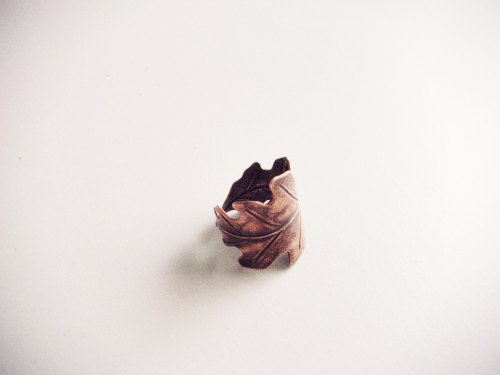 Leaf bronze Ring