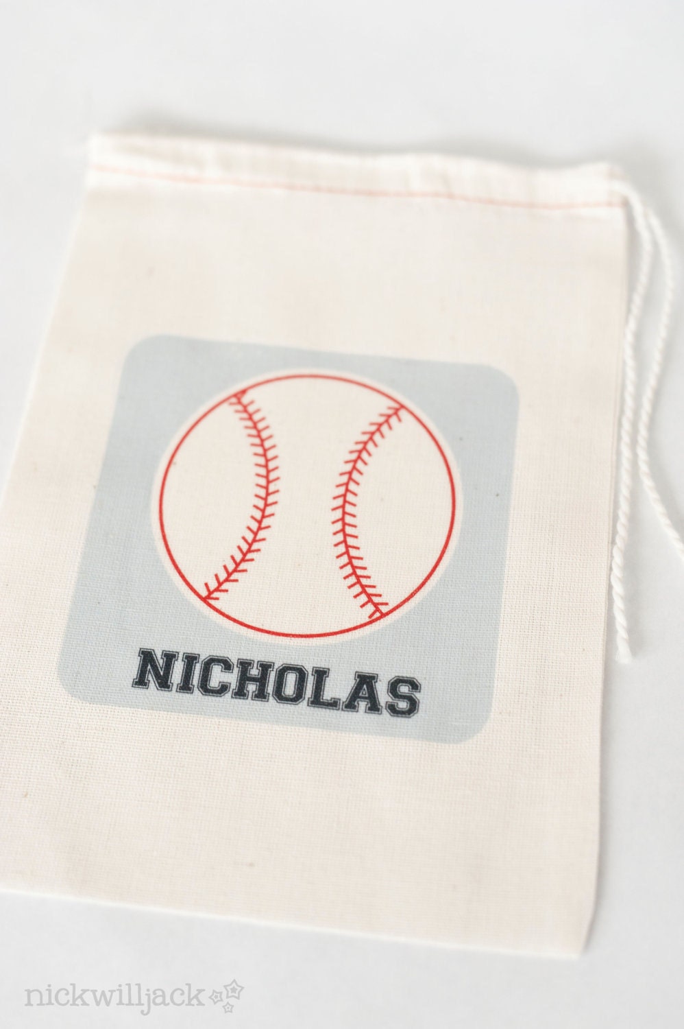 Baseball Favor Bags- Set of 6