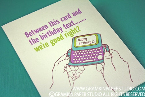 Between this Card-Single Birthday Card