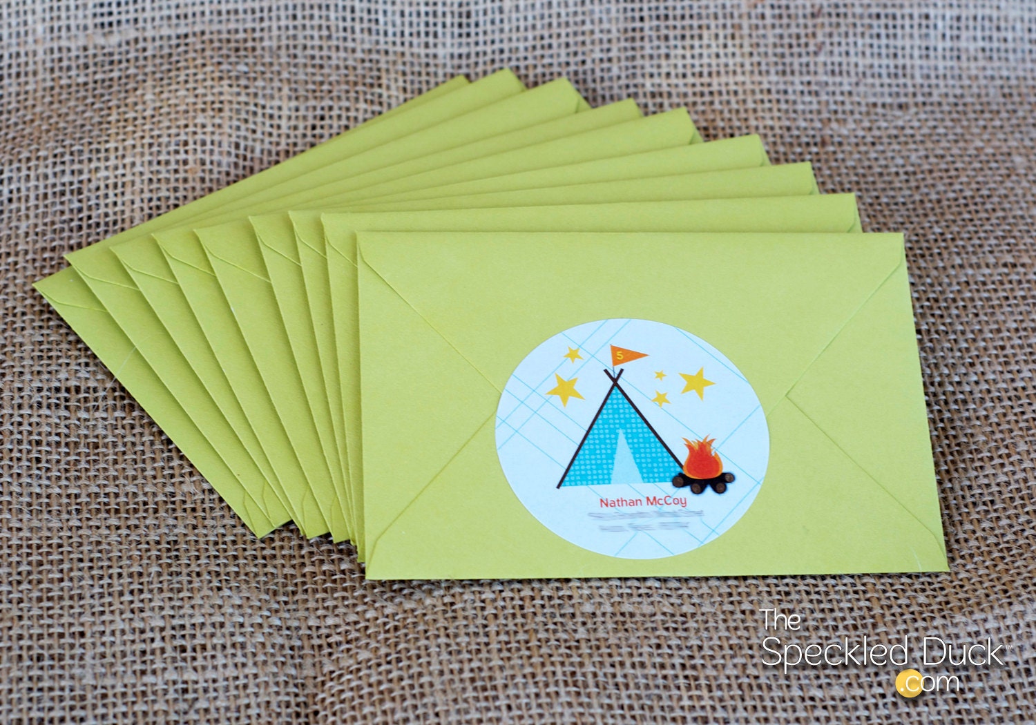 Get Campy - Camping Birthday Invitation