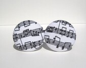 Glee Club ponytail holder black and white