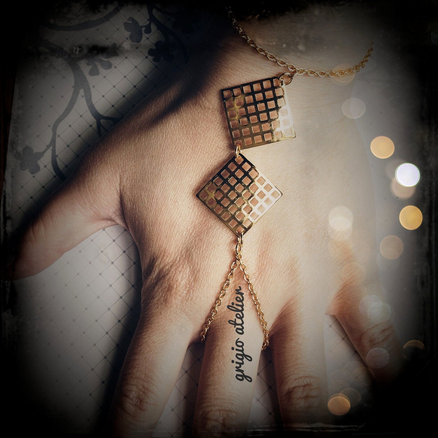MAYA Slave Bracelet Ring - Gold Plated