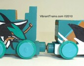 ONE LETTER to ADD to your Custom Hand Painted Name Train Keepsake by Vibrant Trains